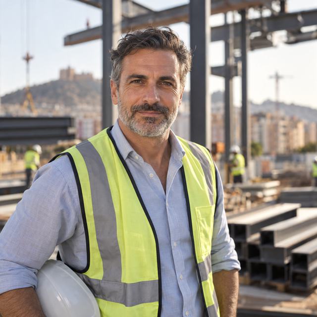 Retrato de Alejandro Martínez S., Director de Obra